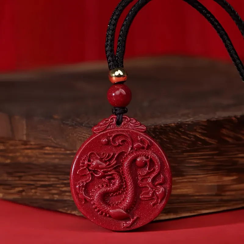Xifeng Building Cinnabar Pendants Unisex-1
