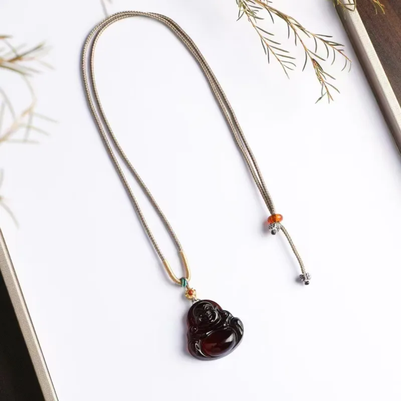 Xifeng Building Amber Necklaces Unisex-2