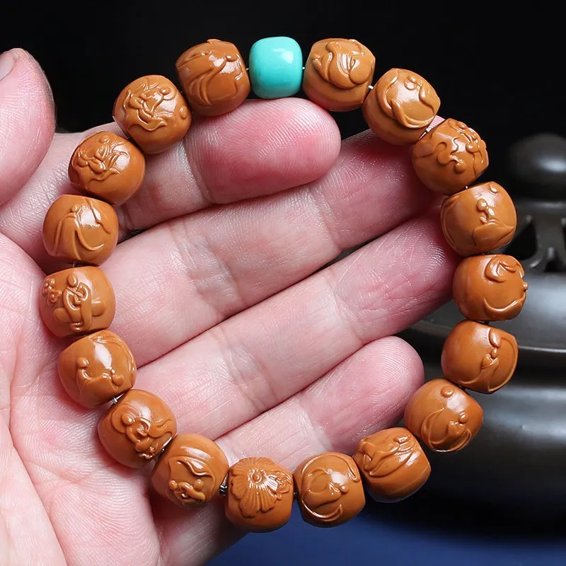 Xifeng Building Olive Pit Bracelets Unisex-3