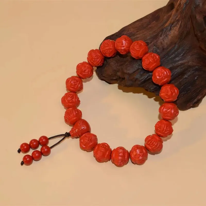 Xifeng Building Cinnabar Bracelets Unisex-3
