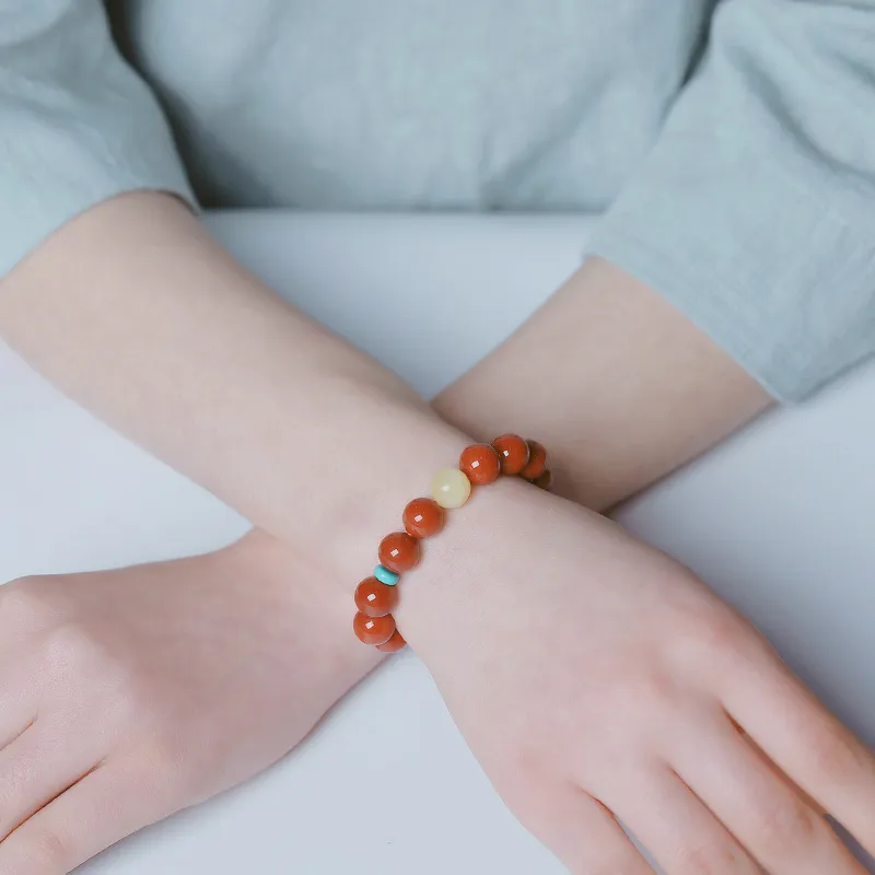 Xifeng Building Southern Red Agate Bracelets Unisex-3