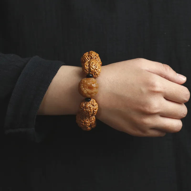 Xifeng Building King Kong Bodhi Seeds Bracelets Unisex-4