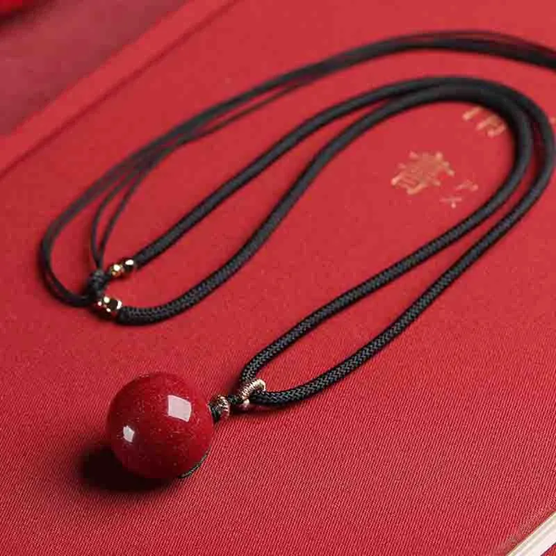 Xifeng Building Cinnabar Pendants Women's-4