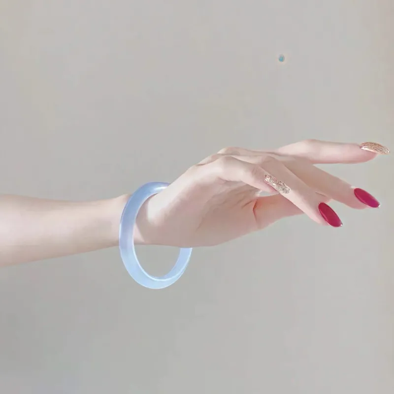 Xifeng Building Glass Cat Eye Bangles Women's-17