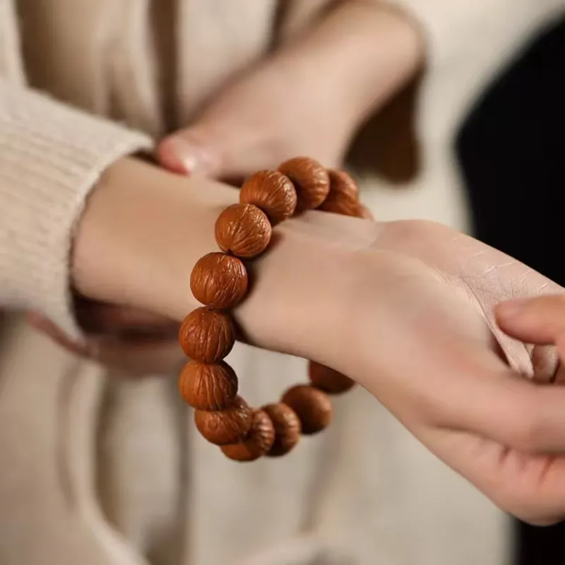 Xifeng Building Monkey Head Walnut Bracelets Unisex-4