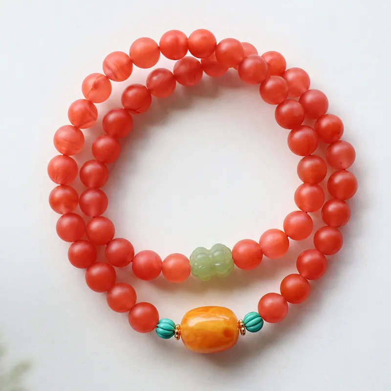Xifeng Building Southern Red Agate Bracelets Unisex-1