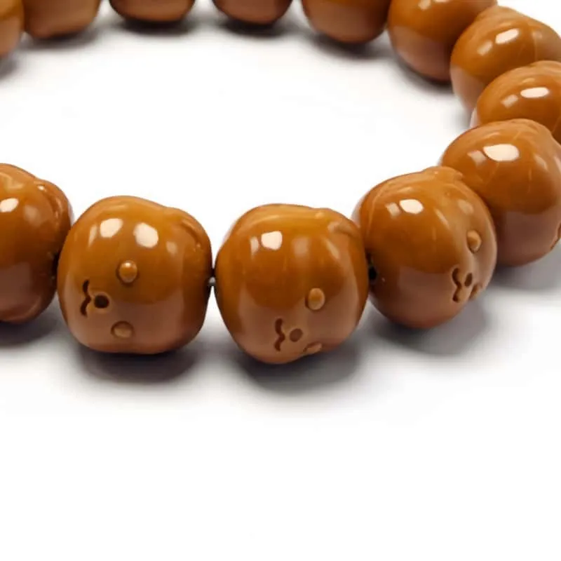 Xifeng Building Monkey Head Walnut Bracelets Unisex-2