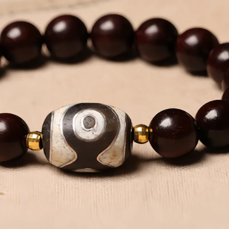 Xifeng Building Rosewood Bracelets Unisex-4