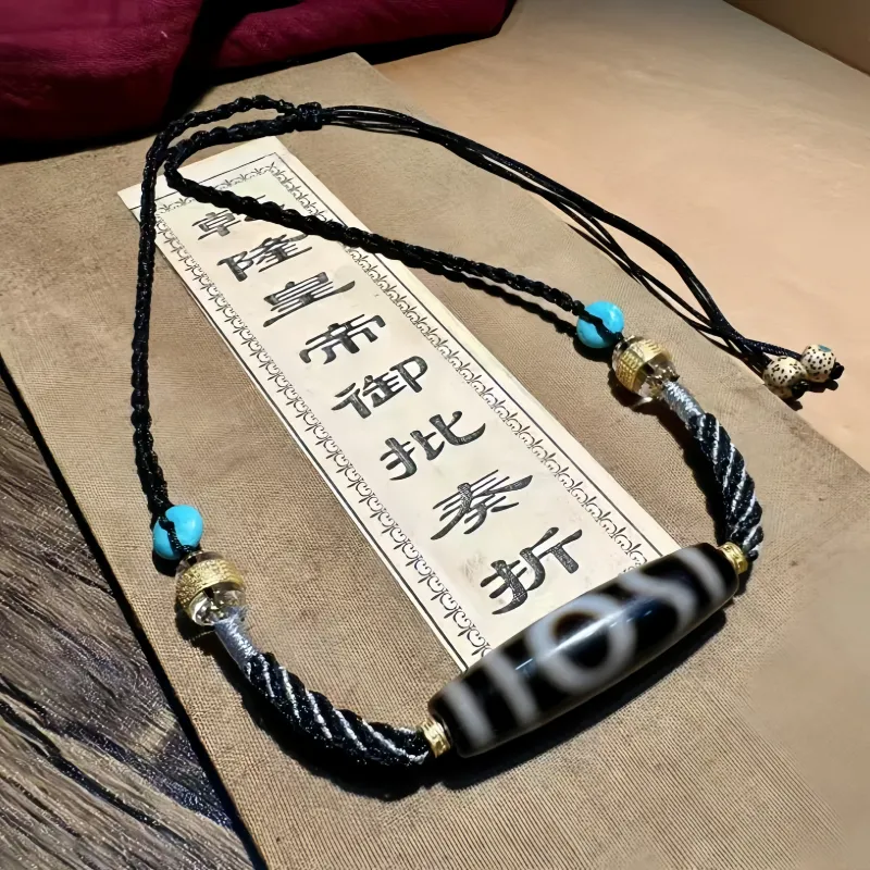 Xifeng Building Agate Jade Necklaces Unisex-8