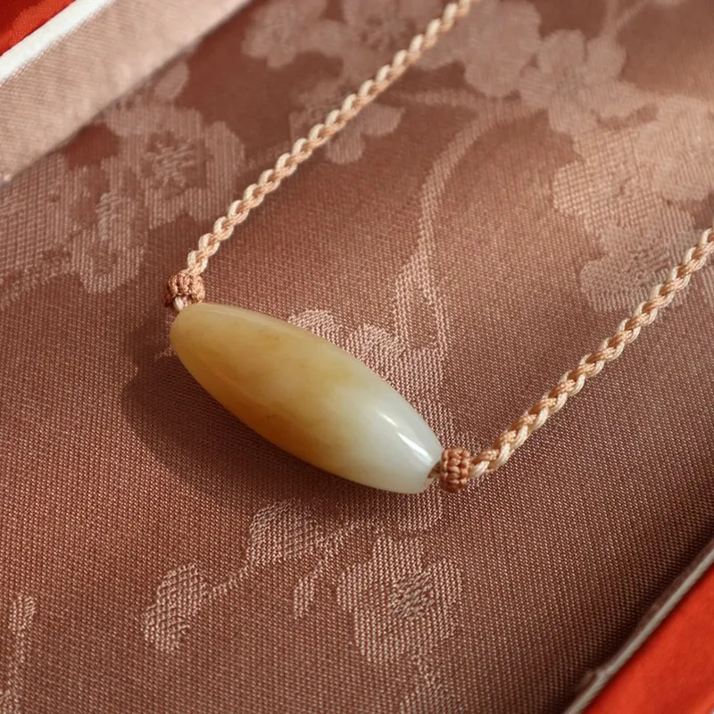 Xifeng Building Hetian Jade Necklaces Sugar Jade Women's-2