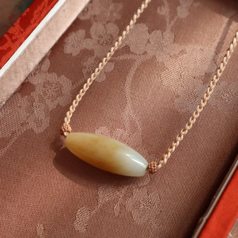 Xifeng Building Hetian Jade Necklaces Sugar Jade Women's-1
