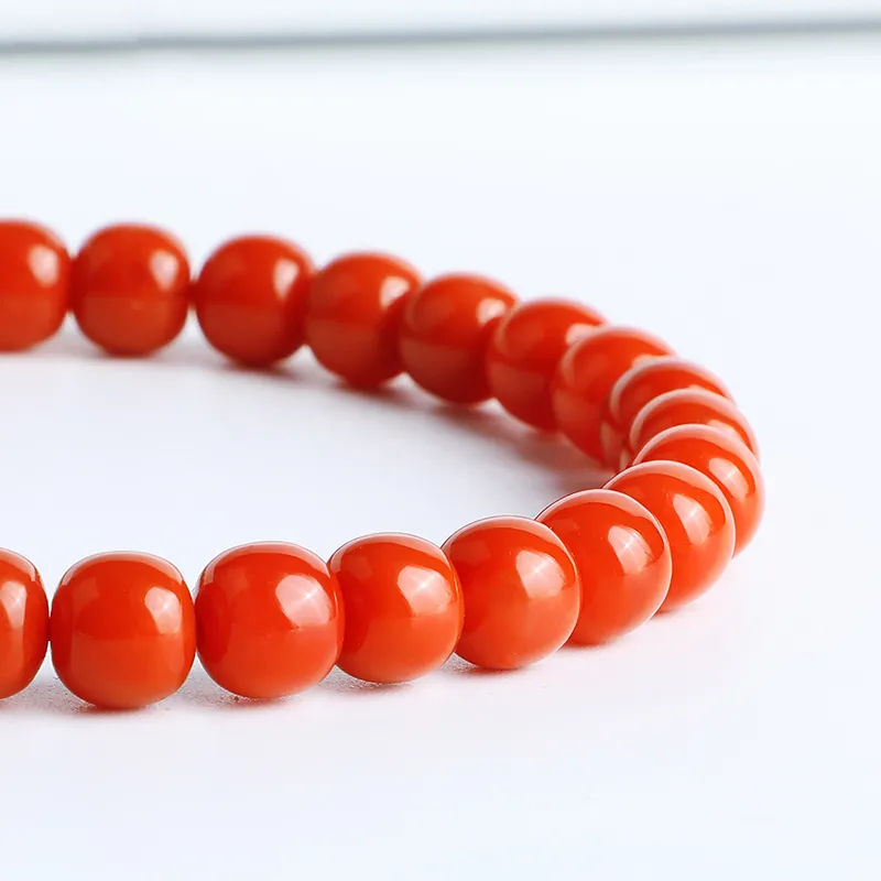 Xifeng Building Southern Red Agate Fine Jade Bracelets Unisex-2