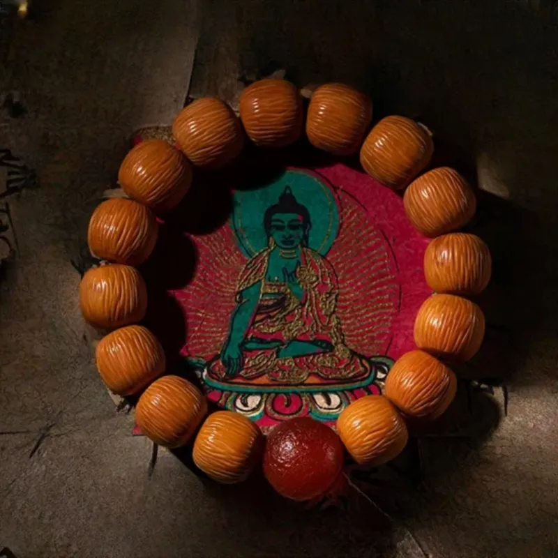 Xifeng Building Monkey Head Walnut Bracelets Unisex-4