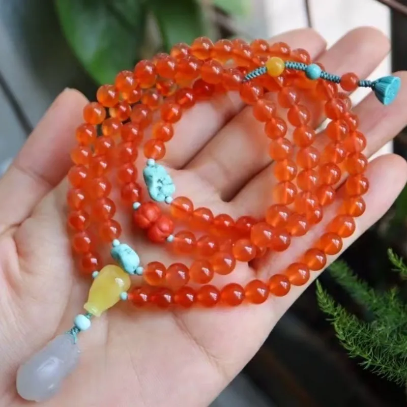 Xifeng Building South Red Agate Necklaces Women's-1