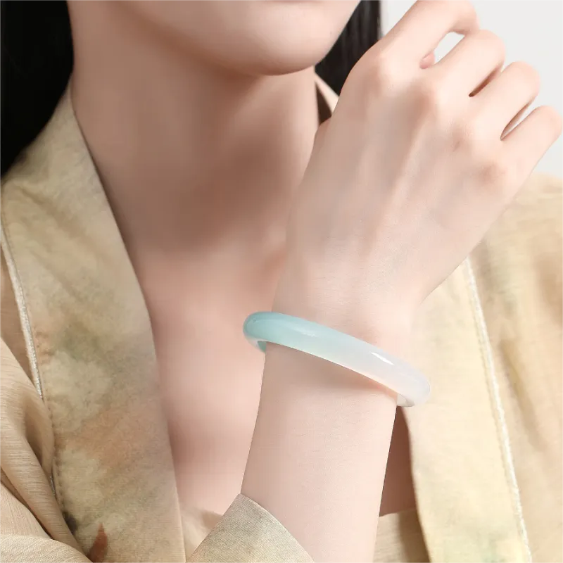 Xifeng Building Chalcedony Bangles Unisex-4