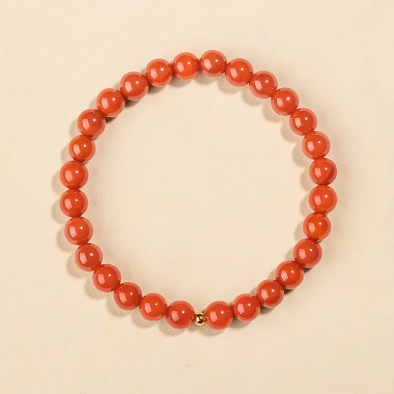 Xifeng Building Southern Red Agate Jade Bracelets Unisex-4