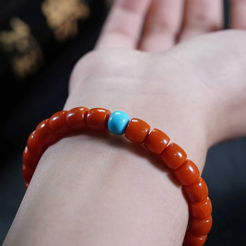 Xifeng Building Southern Red Agate Bracelets Women's-2