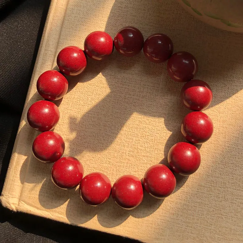 Xifeng Building Cinnabar Jade Bracelets Unisex-3