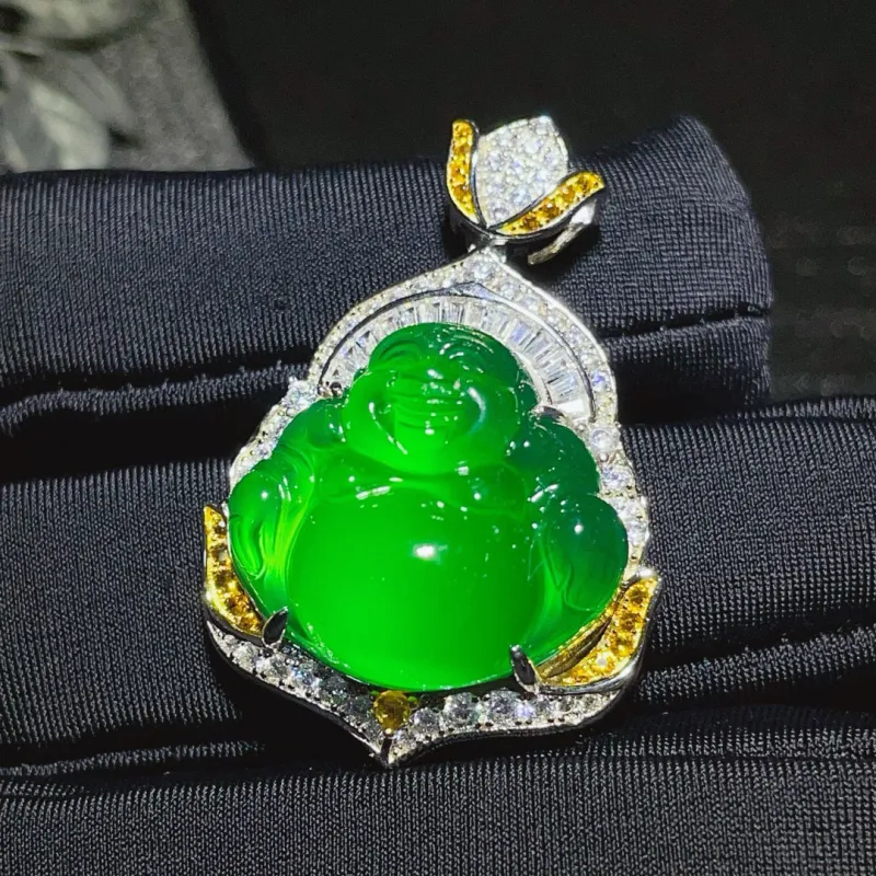 Xifeng Building Chalcedony Jade Pendants Unisex-11