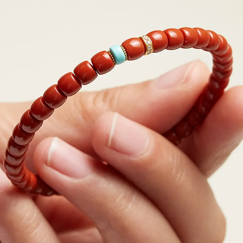 Xifeng Building Southern Red Agate Bracelets Unisex-2