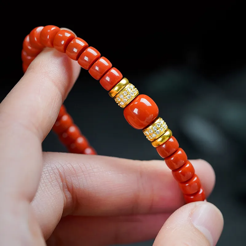 Xifeng Building Southern Red Agate Bracelets Unisex-1