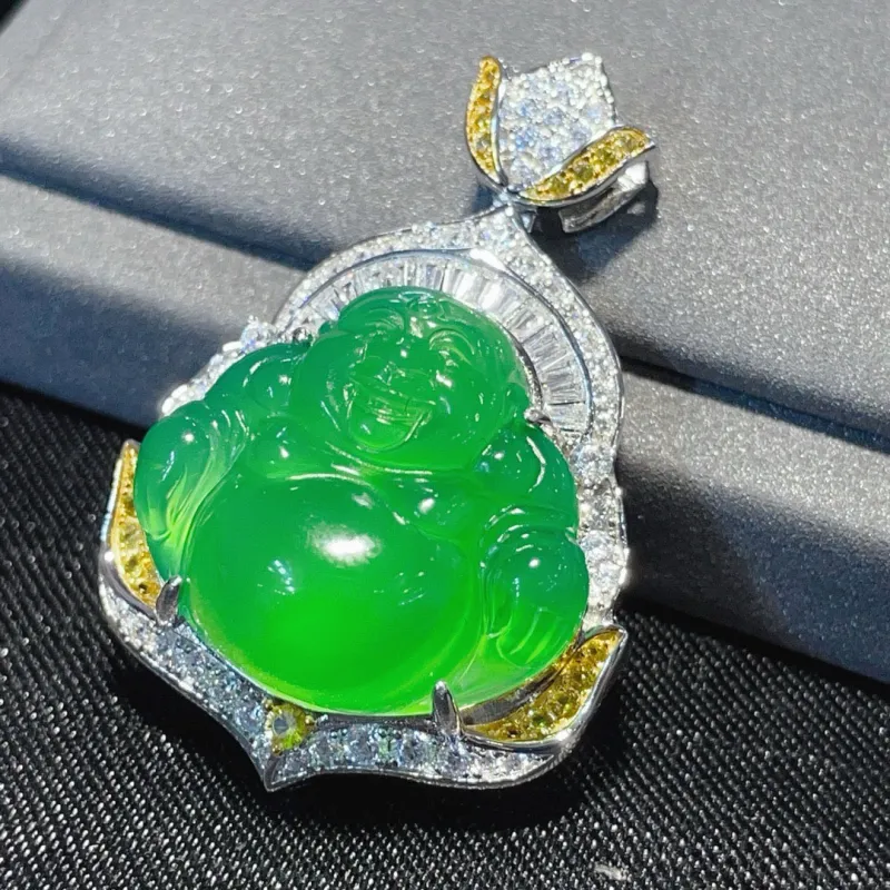 Xifeng Building Chalcedony Jade Pendants Unisex-9