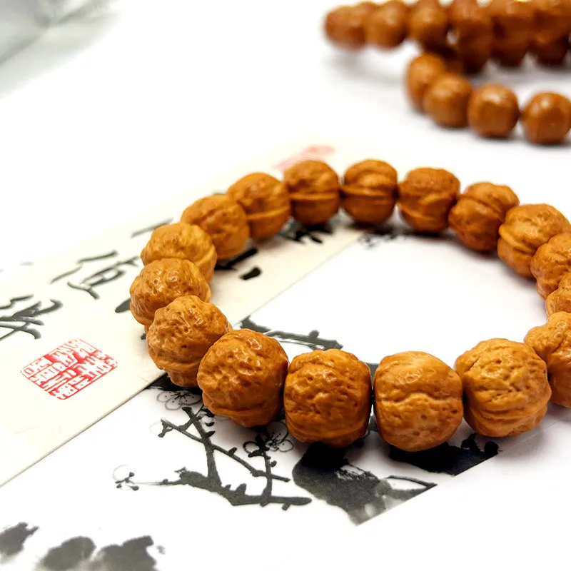 Xifeng Building Monkey Head Walnut Bracelets Unisex-4