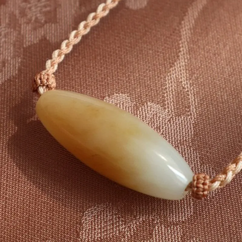 Xifeng Building Hetian Jade Necklaces Sugar Jade Women's-3