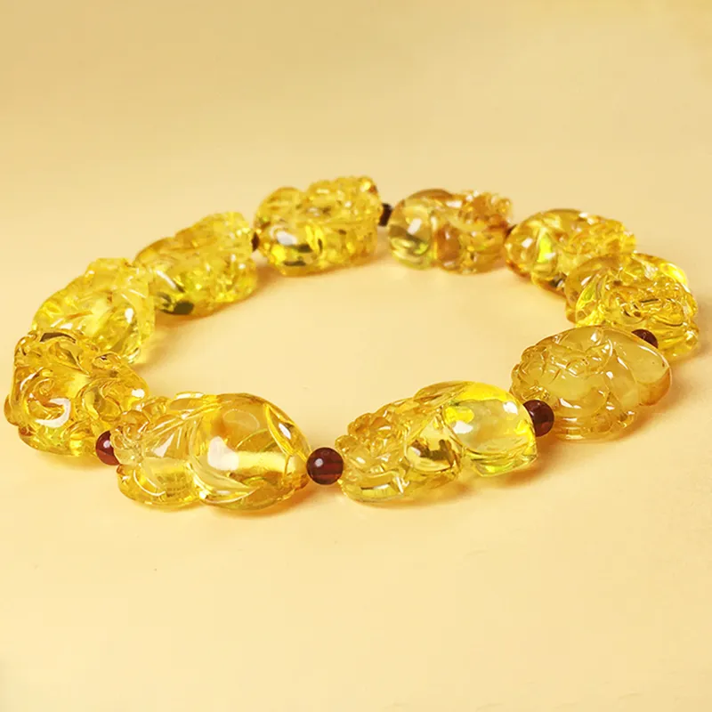Xifeng Building Amber Fine Jade Bracelets Unisex-2