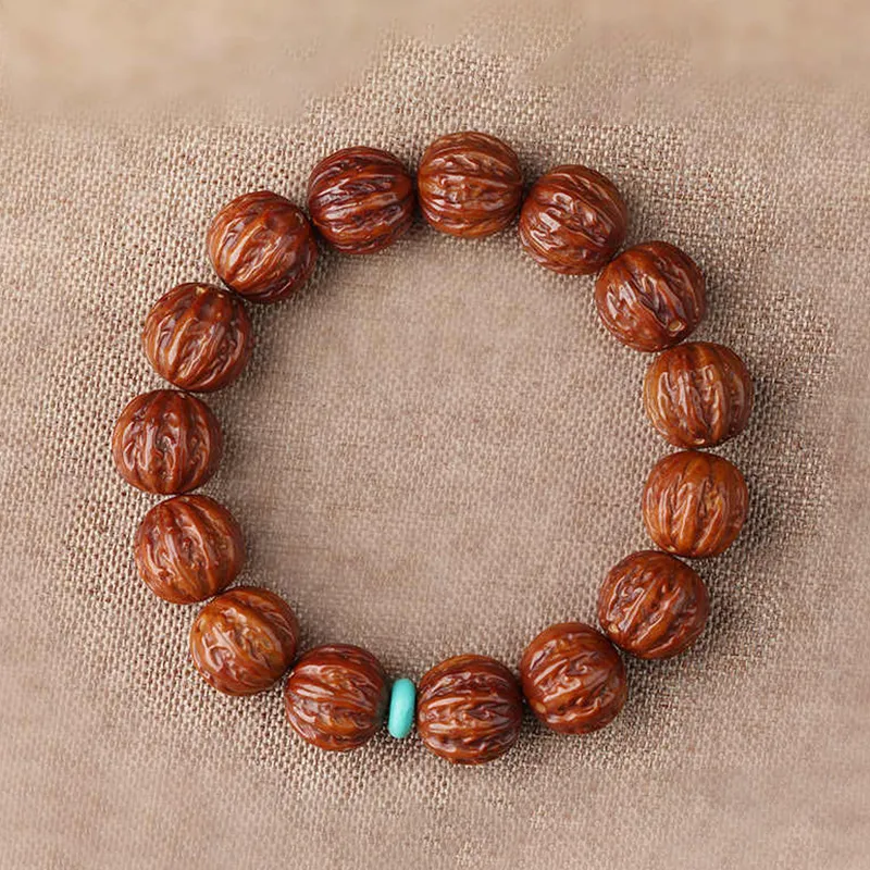Xifeng Building Monkey Head Walnut Bracelets Unisex-2
