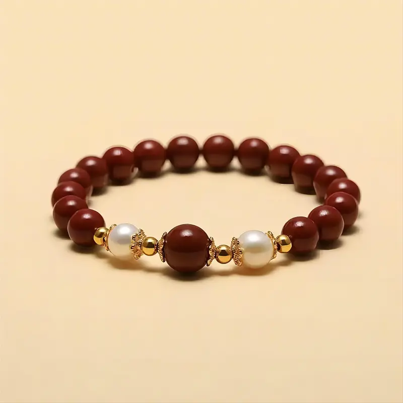 Xifeng Building Cinnabar Jade Bracelets Unisex-2