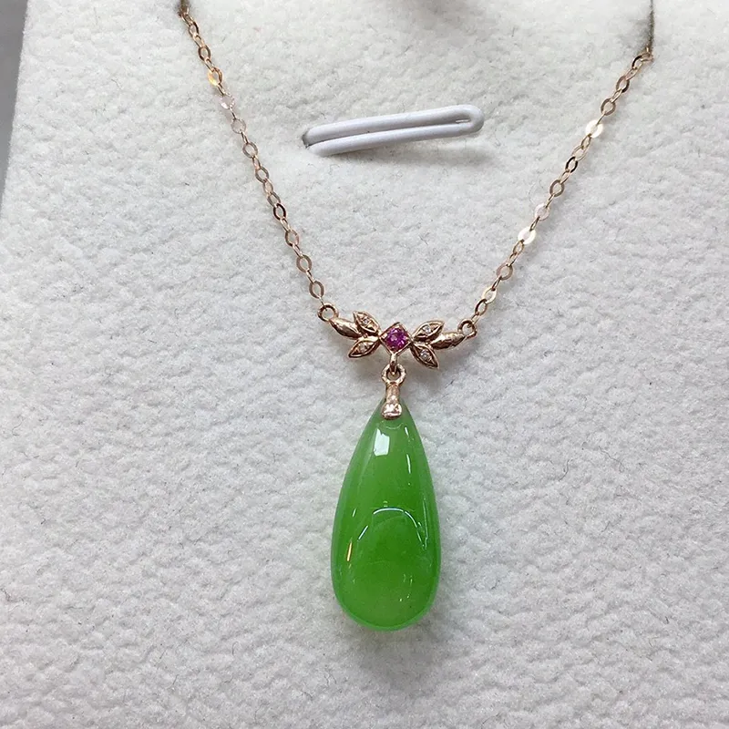 Xifeng Building Hetian Jade Necklaces Jasper Women's-1