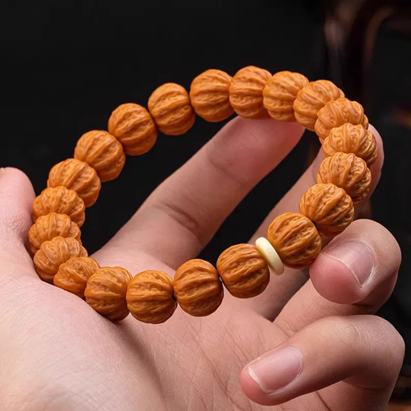 Xifeng Building Monkey Head Walnut Bracelets Unisex-2