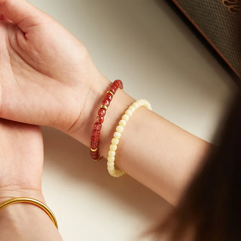 Xifeng Building Southern Red Agate Bracelets Women's-4