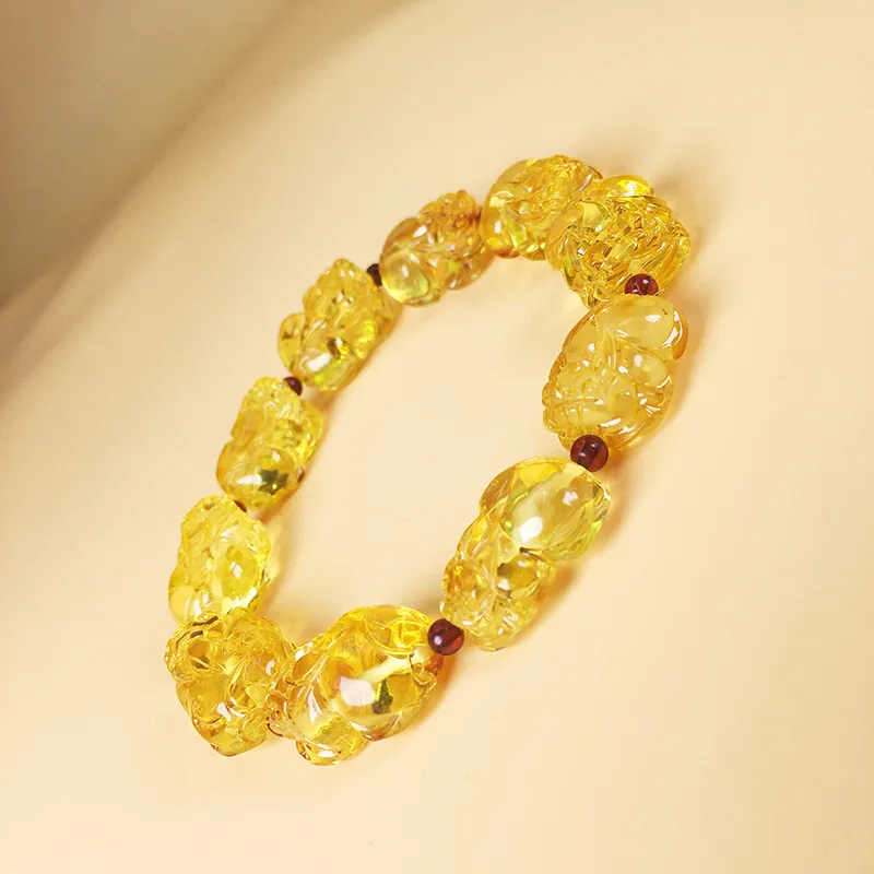 Xifeng Building Amber Fine Jade Bracelets Unisex-4