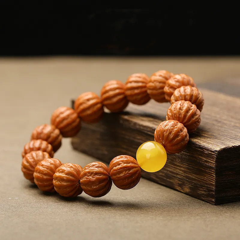 Xifeng Building Monkey Head Walnut Bracelets Unisex-2