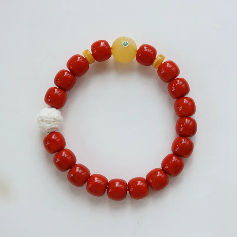 Xifeng Building Southern Red Agate Fine Jade Bracelets Unisex-3