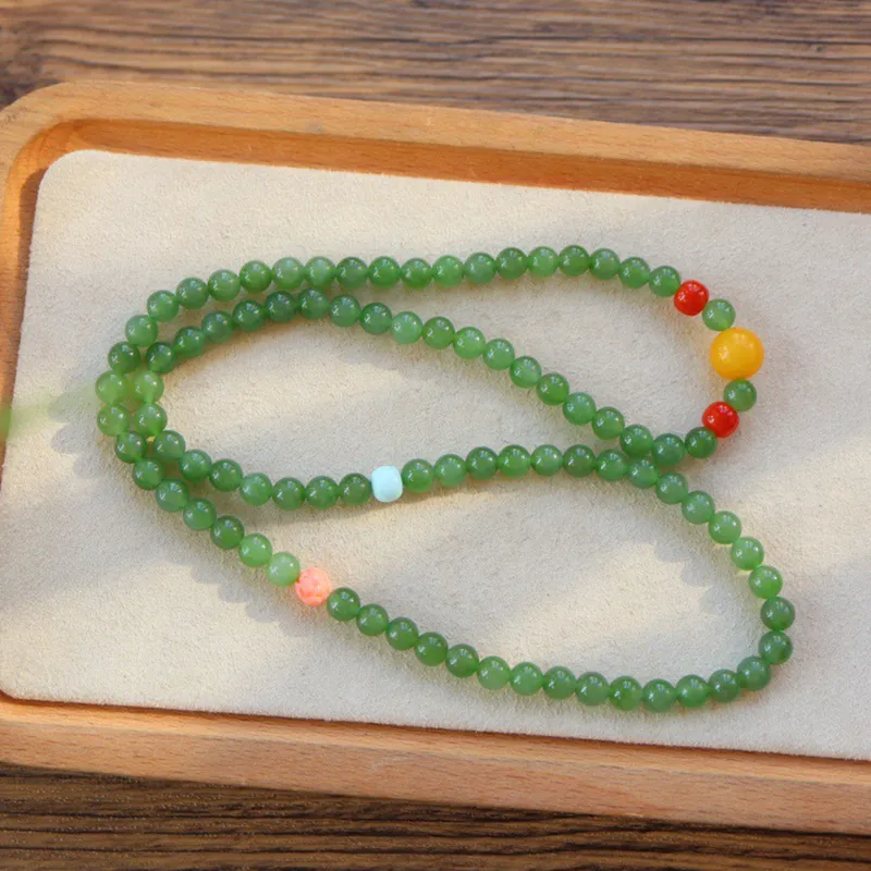 Xifeng Building Hetian Jade Bracelets Jasper Unisex-5