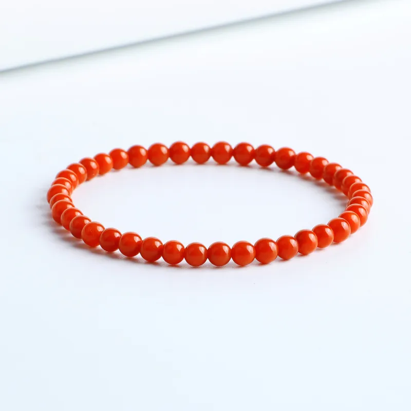 Xifeng Building Southern Red Agate Fine Jade Bracelets Unisex-1