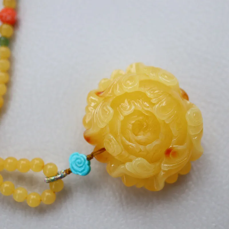 Xifeng Building Beeswax Necklaces Unisex-4