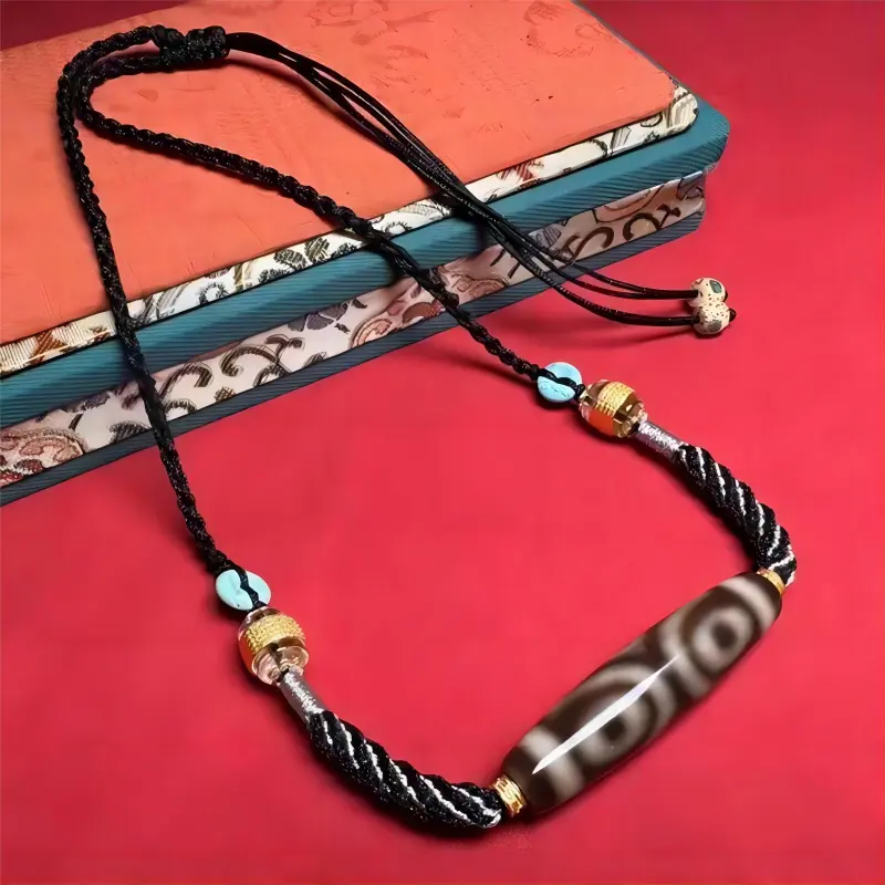 Xifeng Building Agate Jade Necklaces Unisex-1