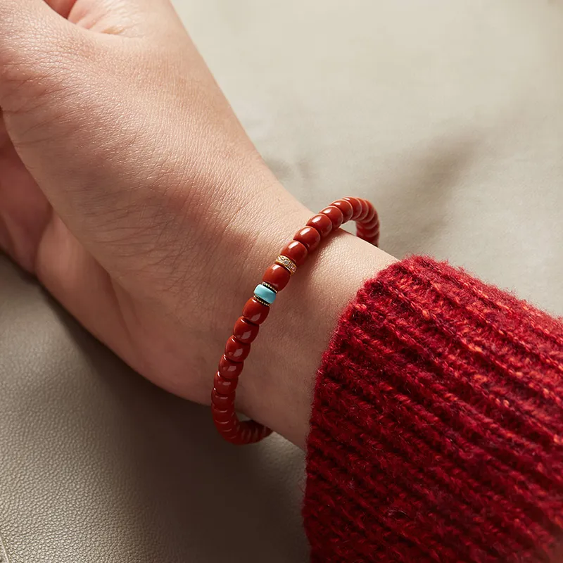 Xifeng Building Southern Red Agate Bracelets Unisex-3