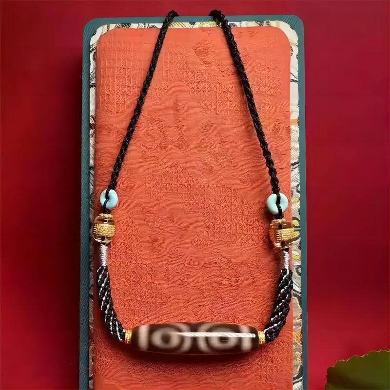 Xifeng Building Agate Jade Necklaces Unisex-4