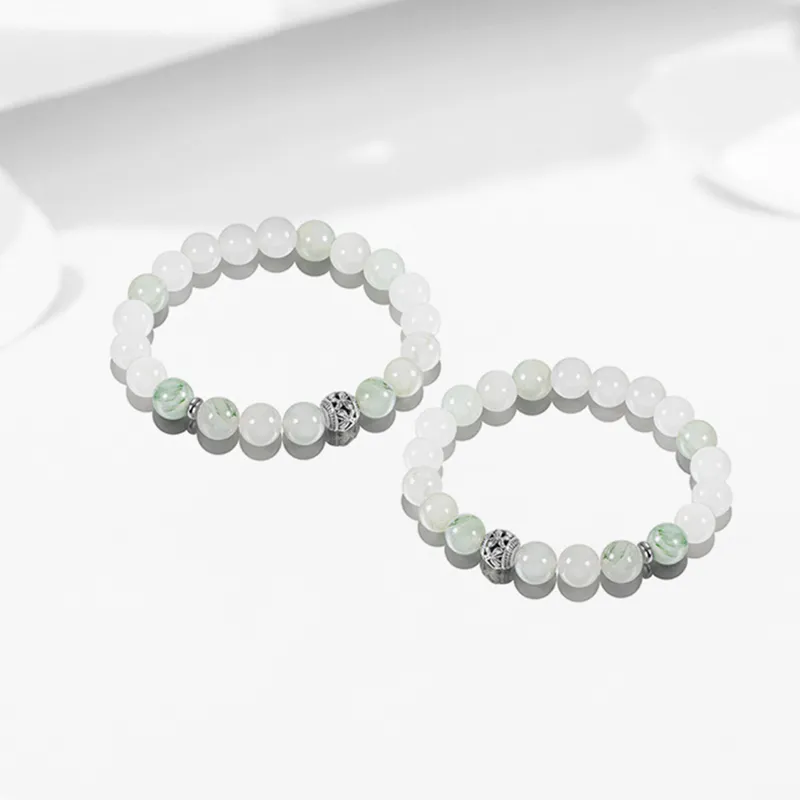 Xifeng Building Obsidian Jade Bracelets Unisex-4