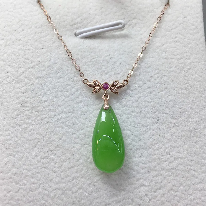 Xifeng Building Hetian Jade Necklaces Jasper Women's-3