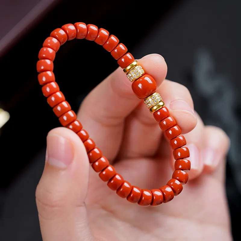 Xifeng Building Southern Red Agate Bracelets Unisex-3