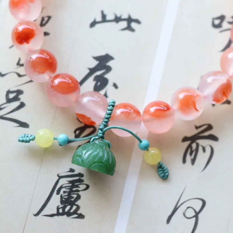 Xifeng Building Southern Red Agate Bracelets Unisex-2