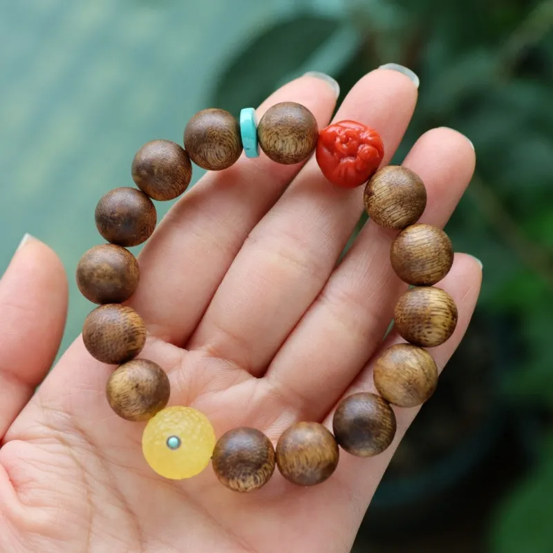 Xifeng Building Agarwood Bracelets Unisex-3