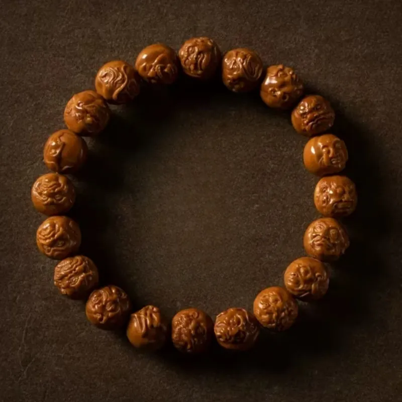 Xifeng Building Monkey Head Walnut Bracelets Unisex-1