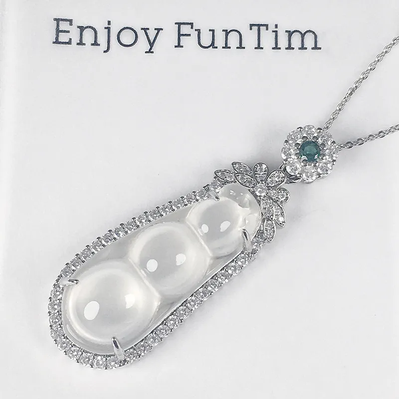 Xifeng Building Chalcedony Necklaces Women's-3
